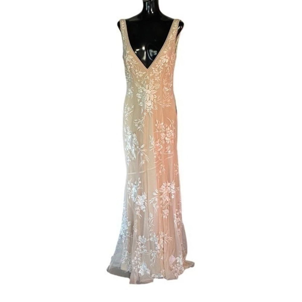 Watters Meyer Wedding Dress Ivory Blush‎ NWT Size 4 - Picture 6 of 10